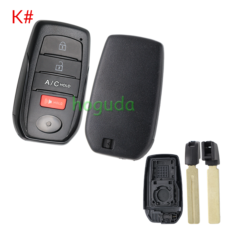 For Toyota 2/2+1/3/3+/1/4/4+1/5/5+1 button remote key blank with key Blade,please choose the key button