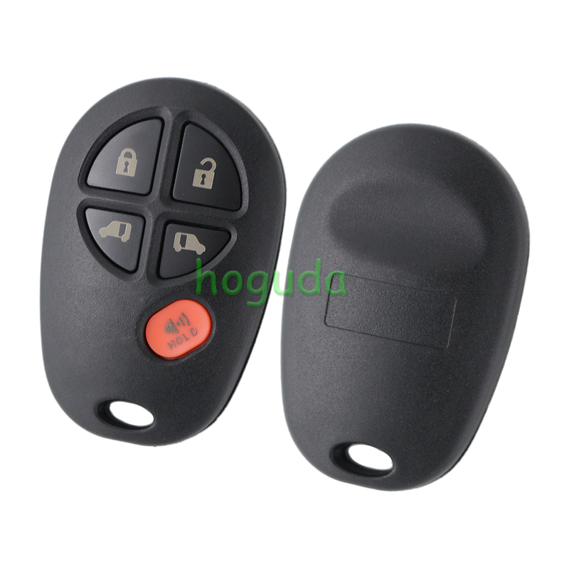 For Toyota 5 button remote key blank