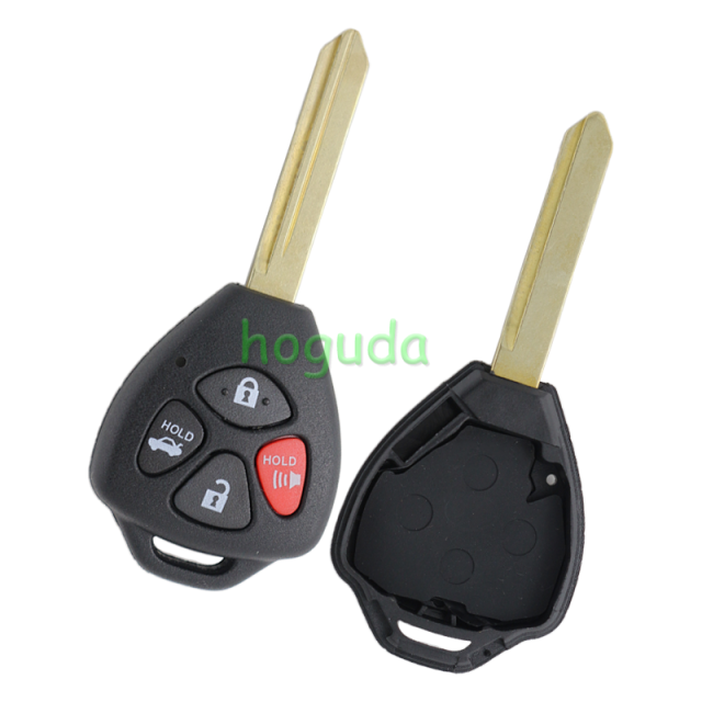 For high quality GTL Toyota 3+1 button remote key blank with toy47 blade enhanced version