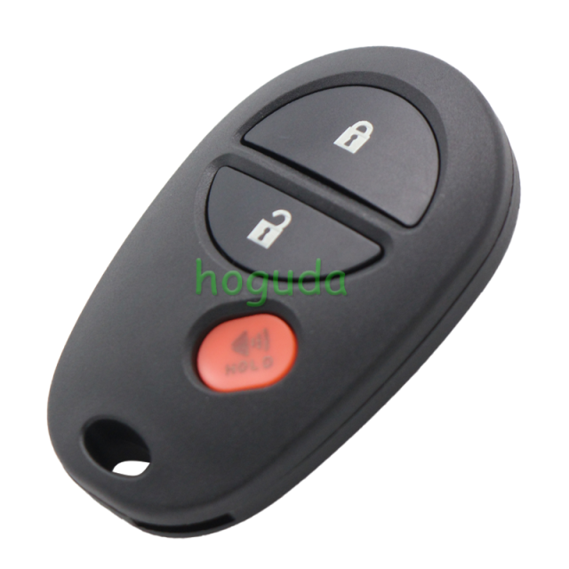 For Toyota 3 button remote key blank