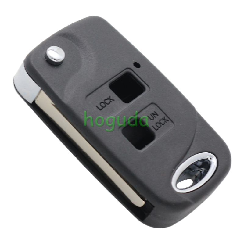 For Toyota 2 button modified folding remote key blank with Toy47 blade