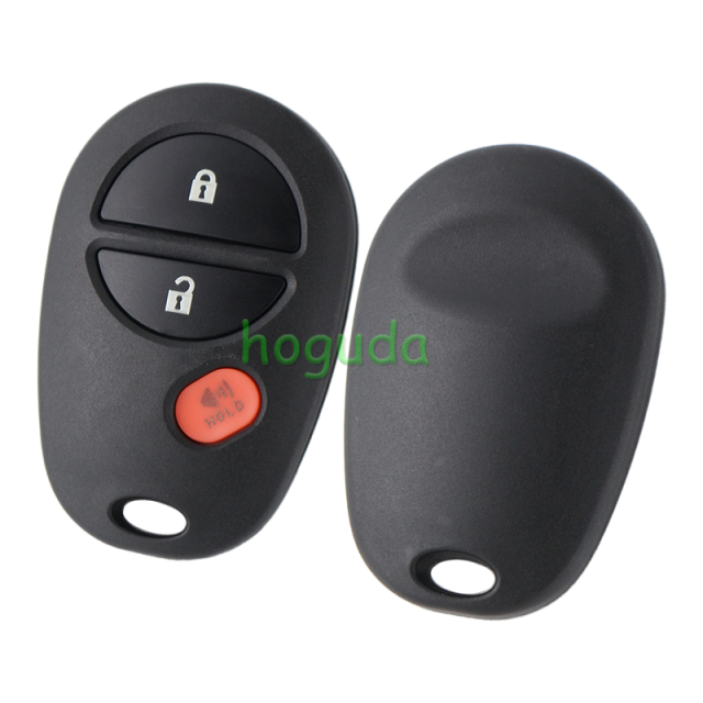 For Toyota 3 button remote key blank