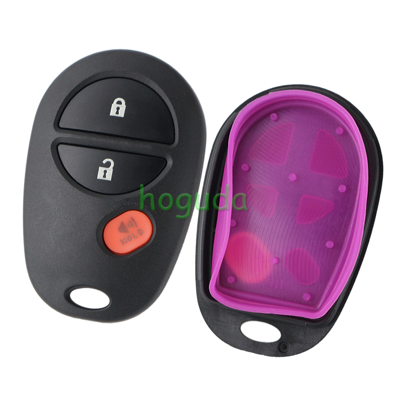 For Toyota 3 button remote key blank