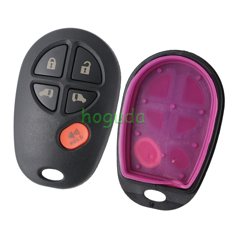 For Toyota 5 button remote key blank