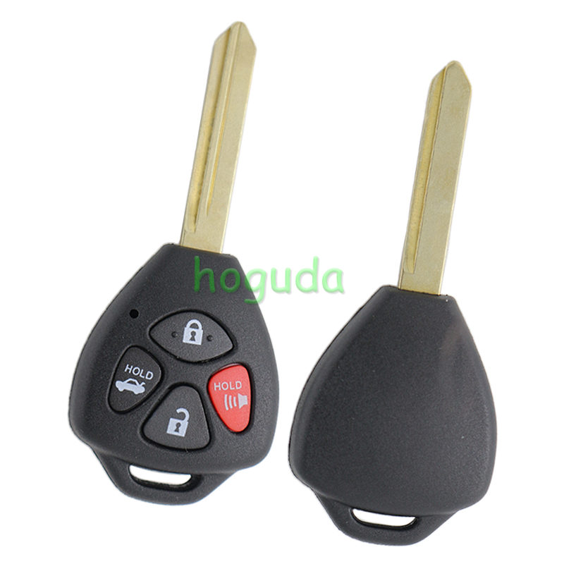 For high quality GTL Toyota 3+1 button remote key blank with toy47 blade enhanced version