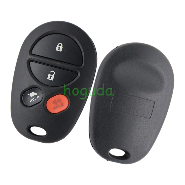 For Toyota 4 button remote key blank