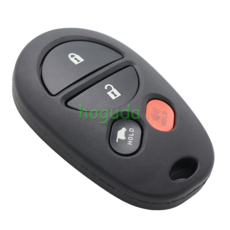 For Toyota 4 button remote key blank