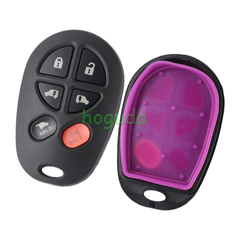 For Toyota 6 button remote key shell