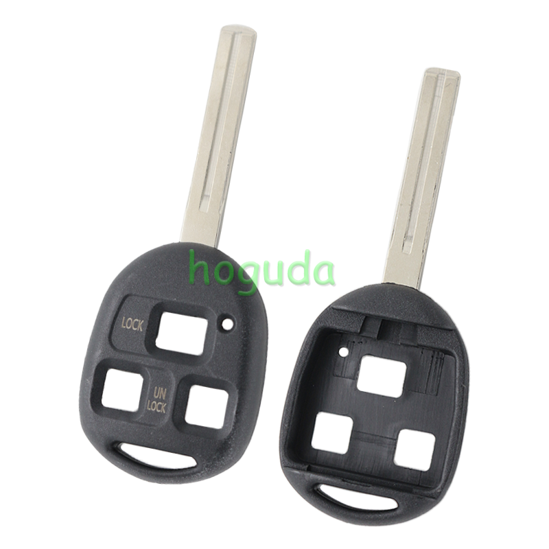 For High quality GTL Toyota 3 button remote key blank with TOY40 blade