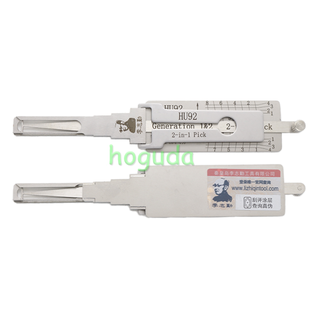 Original Lishi HU92 for  BMW 2 In 1 lock pick and decoder  genuine combination tool with best quality