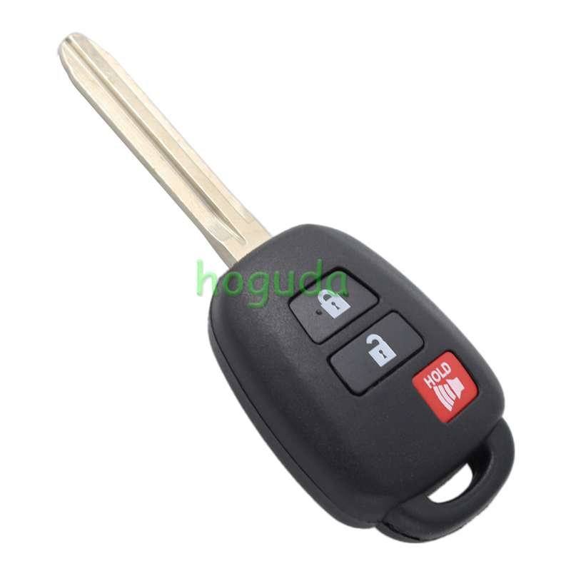 For high quality GTL Toyota 2+1 button remote key blank enhanced version