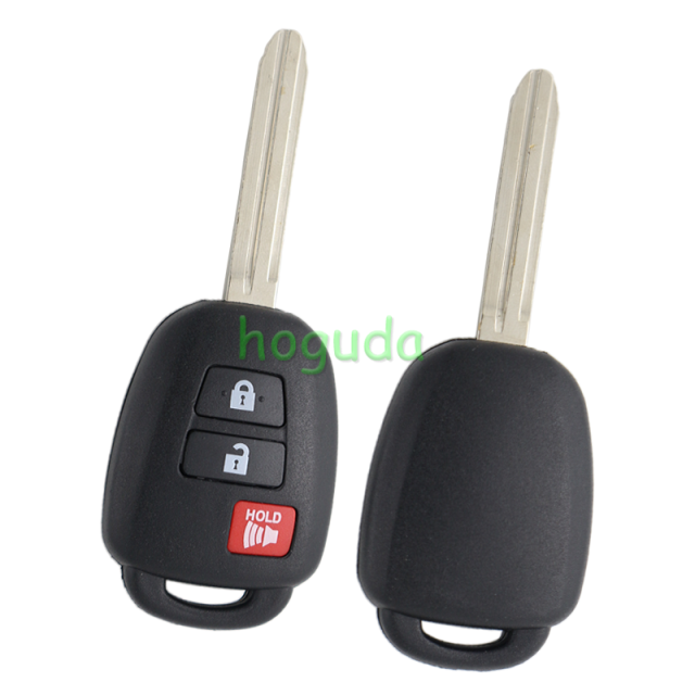 For high quality GTL Toyota 2+1 button remote key blank enhanced version