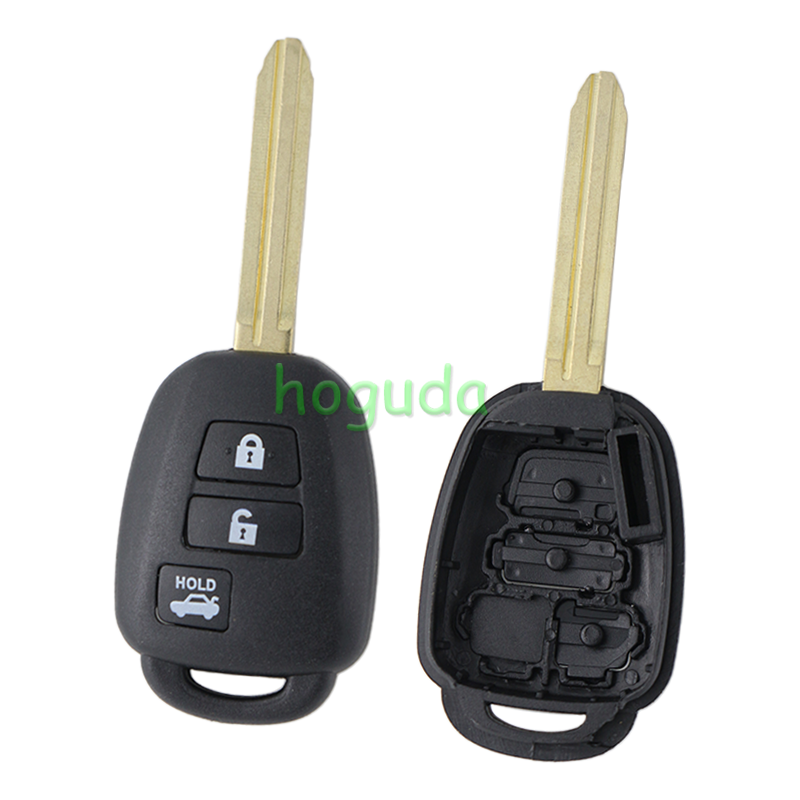 For high quality GTL Toyota 3 button remote key blank enhanced version