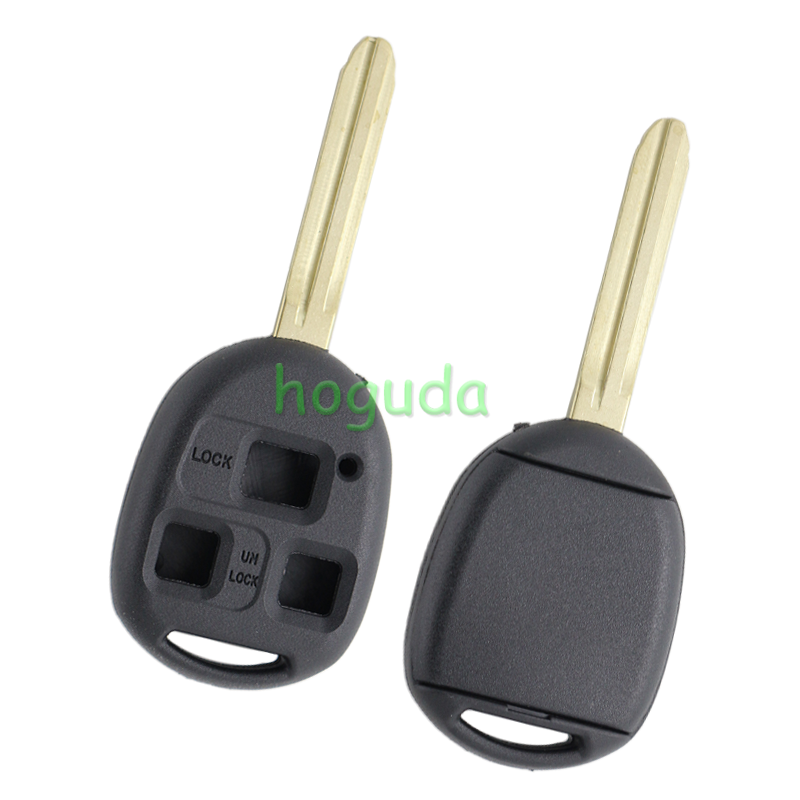 For High quality Toyota 3 button remote key blank with TOY43 blade