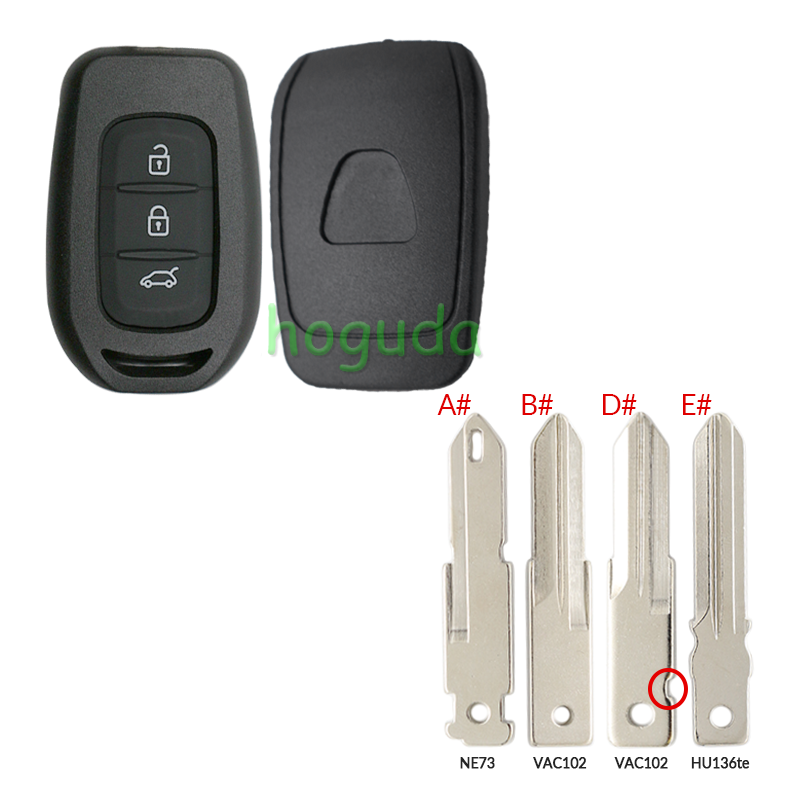 For Renault 3 button Key shell with blade , please choose the blade which you need