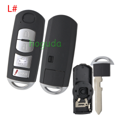 For Mazda 2/2+1/3/3+1/4 buttons remote key blank .3 part of the key
