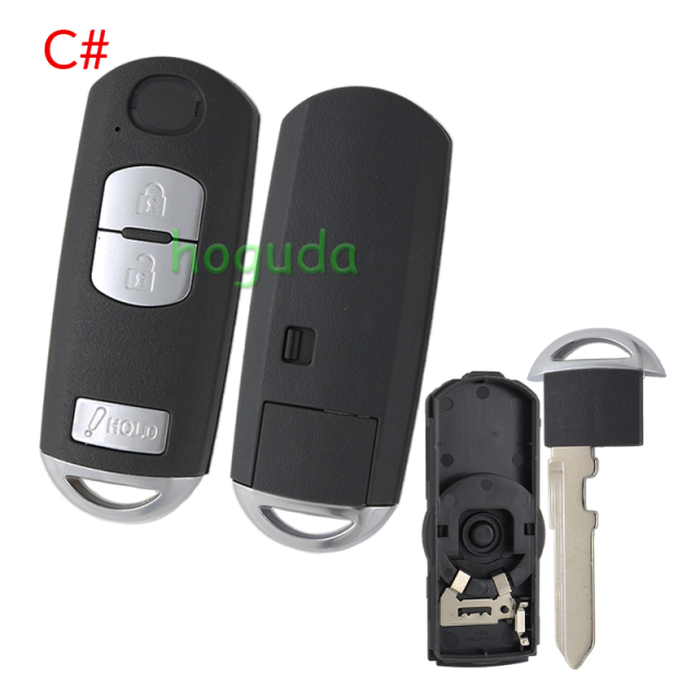For Mazda 2/2+1/3/3+1/4 buttons remote key blank .3 part of the key