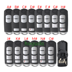 For Mazda 2/2+1/3/3+1/4 buttons remote key blank .3 part of the key