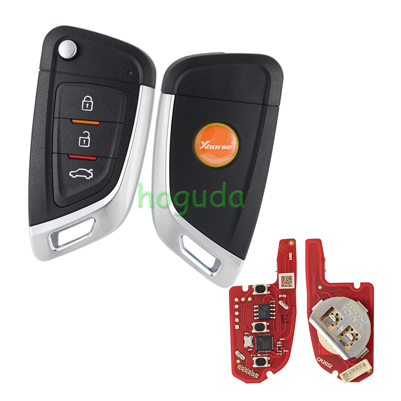 Xhorse Universal 3 Buttons Wire Remote Car Key English Version XKKF05EN