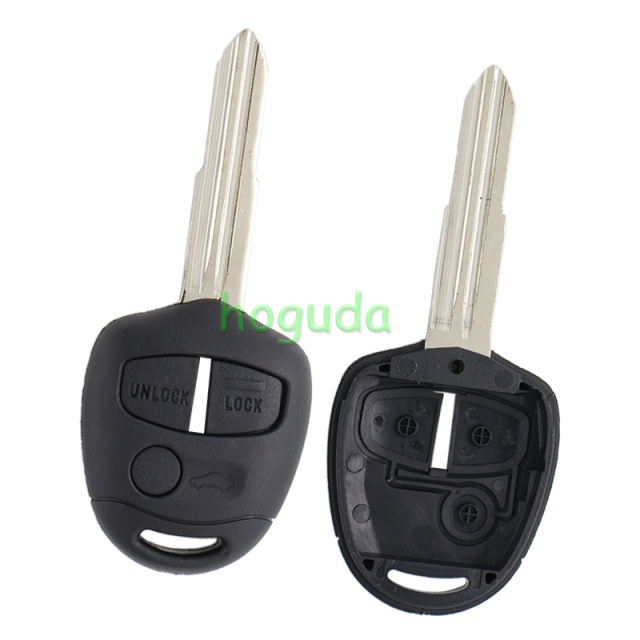 For GTL Mitsubish 3 button remote key blank with Left Blade
