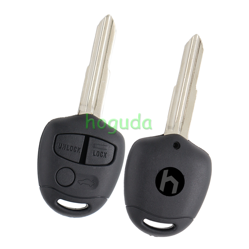 For GTL Mitsubish 3 button remote key blank with Left Blade