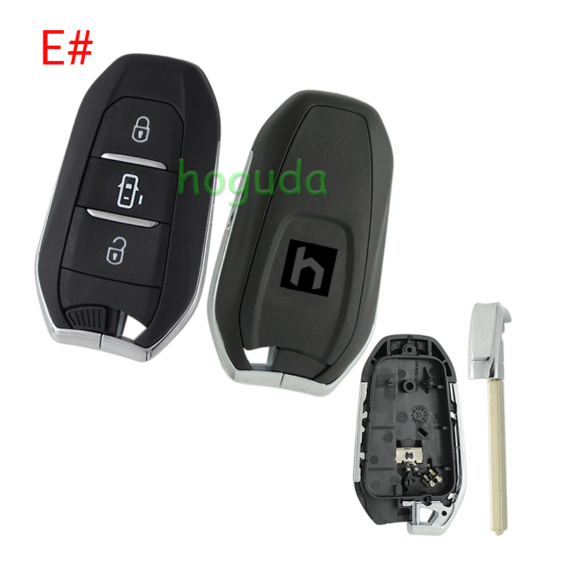 For Peugeot 3 button remote key blank with VA2 blade Please choose the button.