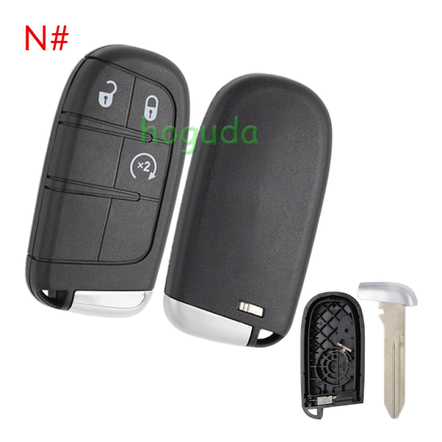 For Chrysler 2/2+1/3/3+1/4+1/5 button remote key shell without logo