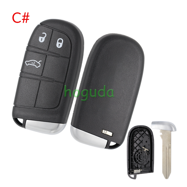 For Chrysler 2/2+1/3/3+1/4+1/5 button remote key shell without logo