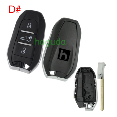 For Peugeot 3 button remote key blank with HU83 blade Please choose the button.