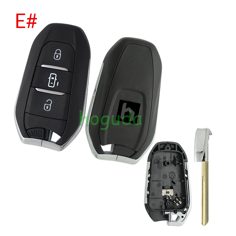 For Peugeot 3 button remote key blank with HU83 blade Please choose the button.
