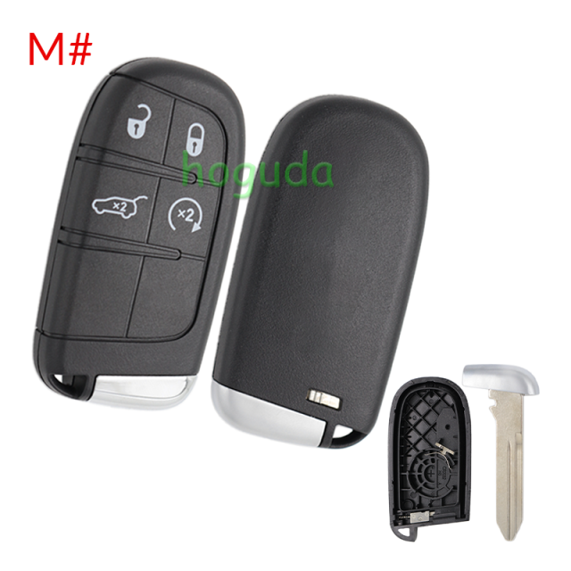 For Chrysler 2/2+1/3/3+1/4+1/5 button remote key shell without logo