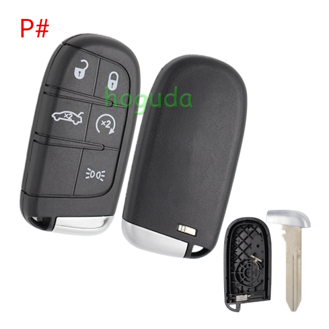 For Chrysler 2/2+1/3/3+1/4+1/5 button remote key shell without logo