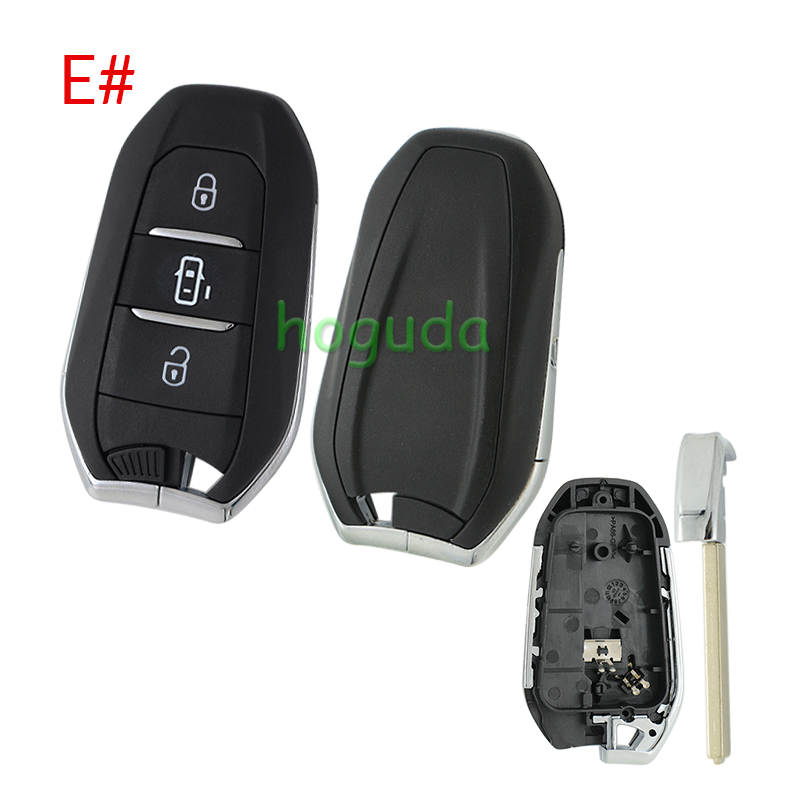 For Peugeot 3 button remote key blank with VA2 blade without logo.Please choose the button.