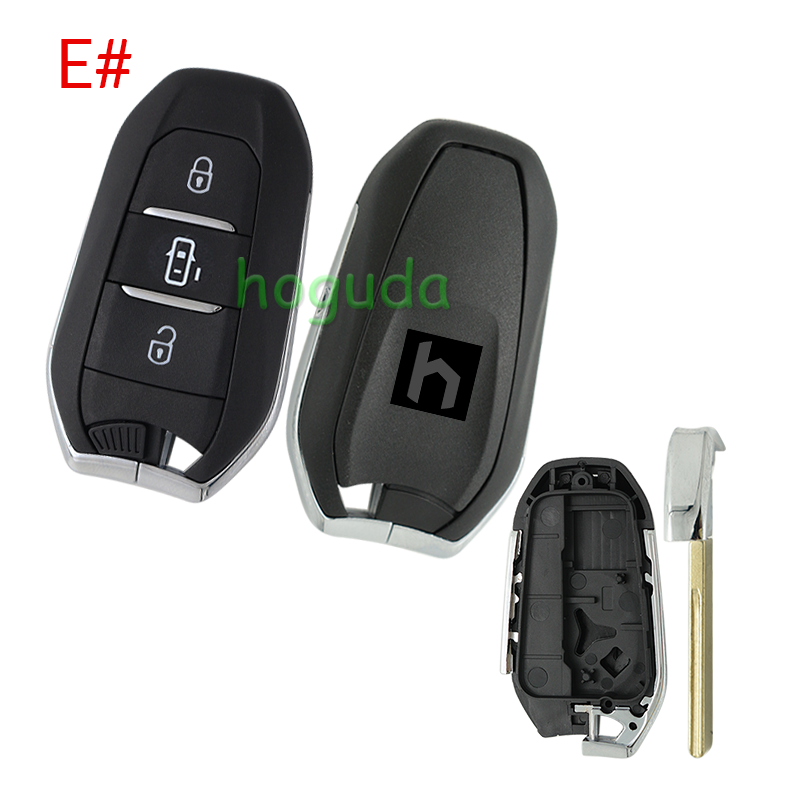 For Peugeot 3 button remote key blank with HU83 blade Please choose the button.
