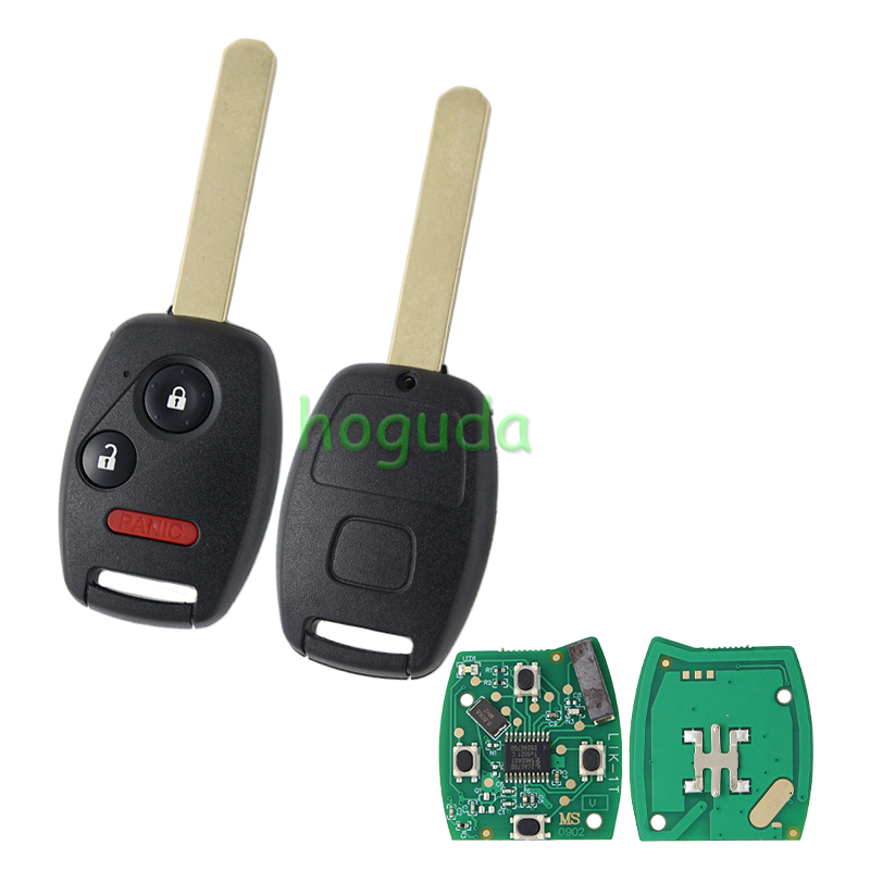 For Honda 2+1 button remote car key with 313.8Mhz  46chip PCF7961  FCC ID : MLBHLK-1T