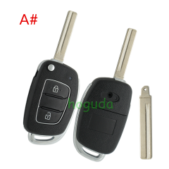 For New Hyundai 2/2+1/3/3+1 button remote key blank with HY20 left Blade