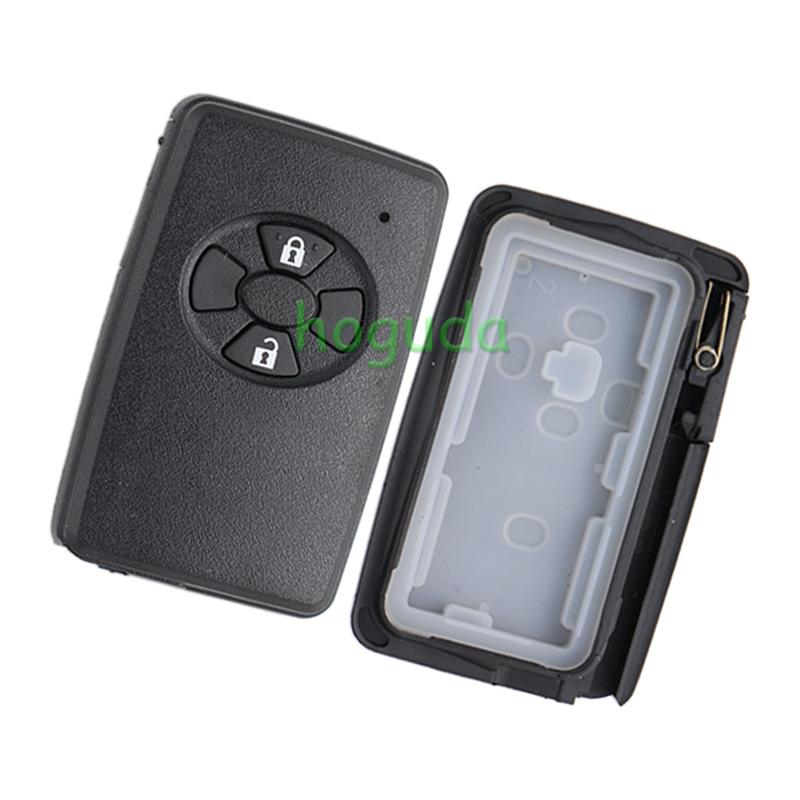 For Toyota 2 button remote key blank , the blade with two side groove (black)