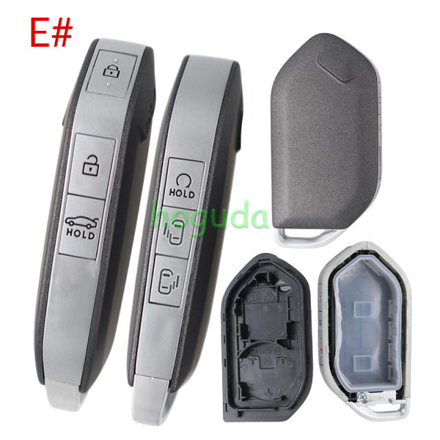 For new 2023-2025 Kia Telluride Sorento K5 Carnival 3/4/5/6/7/8 buttons remote key shell without logo