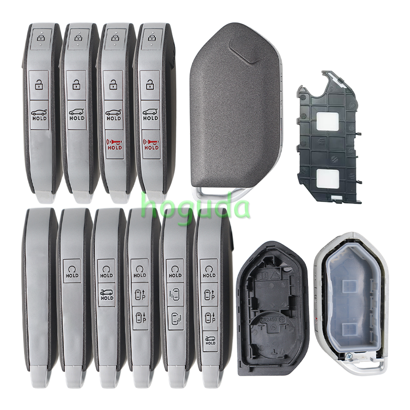 For new 2023-2025 Kia Telluride Sorento K5 Carnival 3/4/5/6/7/8 buttons remote key shell without logo
