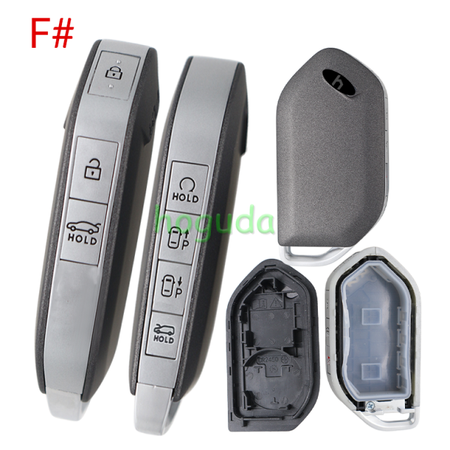 For new 2023-2025 Kia Telluride Sorento K5 Carnival 3/4/5/6/7/8 buttons remote key shell