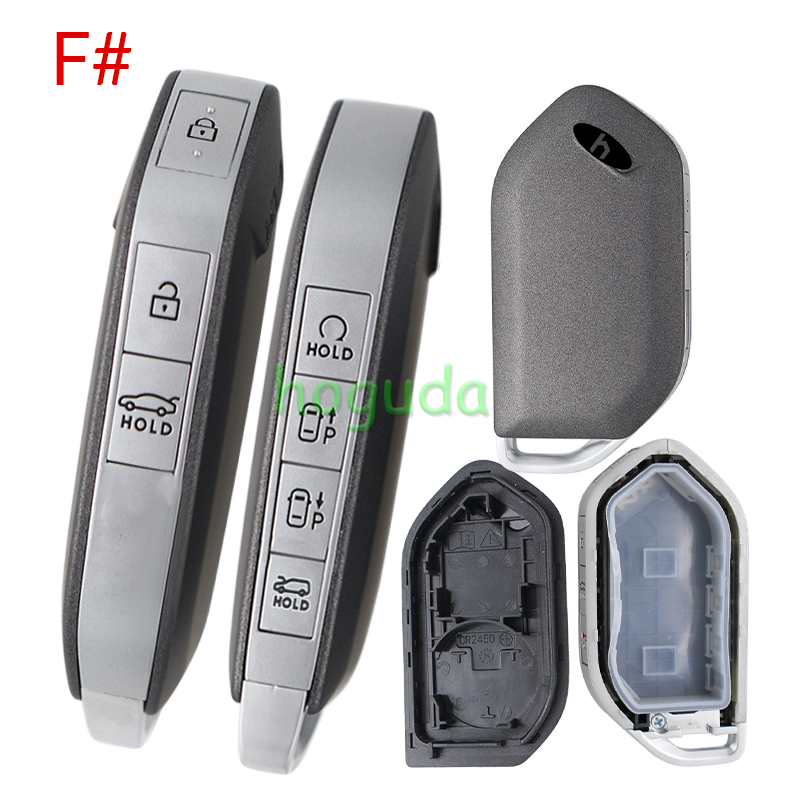 For new 2023-2025 Kia Telluride Sorento K5 Carnival 3/4/5/6/7/8 buttons remote key shell