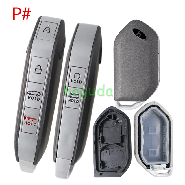 For new 2023-2025 Kia Telluride Sorento K5 Carnival 3/4/5/6/7/8 buttons remote key shell