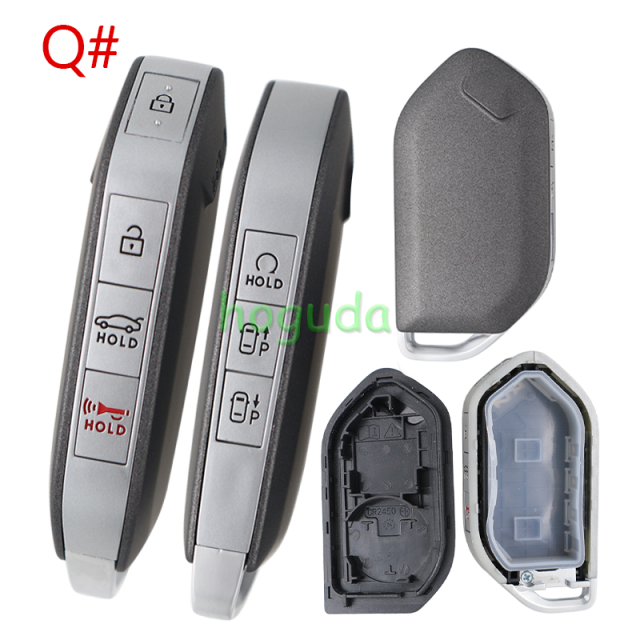 For new 2023-2025 Kia Telluride Sorento K5 Carnival 3/4/5/6/7/8 buttons remote key shell without logo