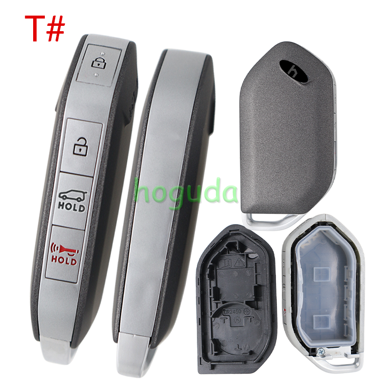 For new 2023-2025 Kia Telluride Sorento K5 Carnival 3/4/5/6/7/8 buttons remote key shell
