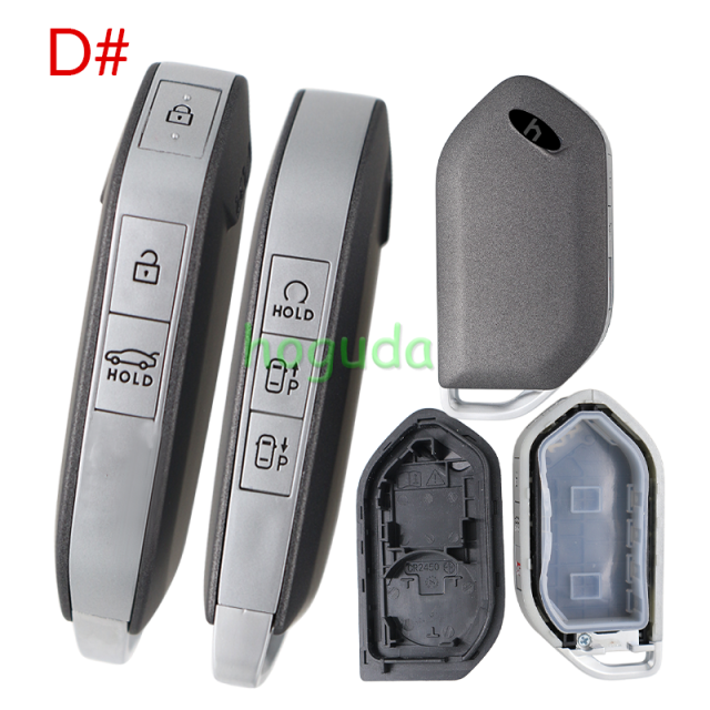 For new 2023-2025 Kia Telluride Sorento K5 Carnival 3/4/5/6/7/8 buttons remote key shell
