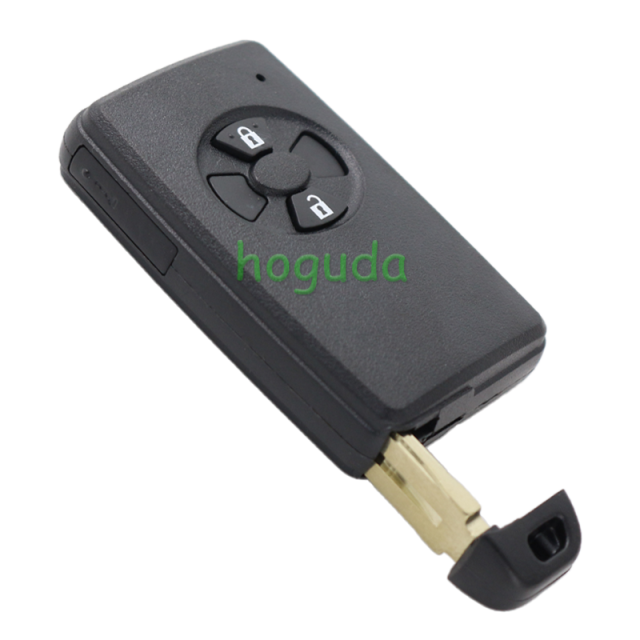 For Toyota 2 button remote key blank , the blade with two side groove (black)