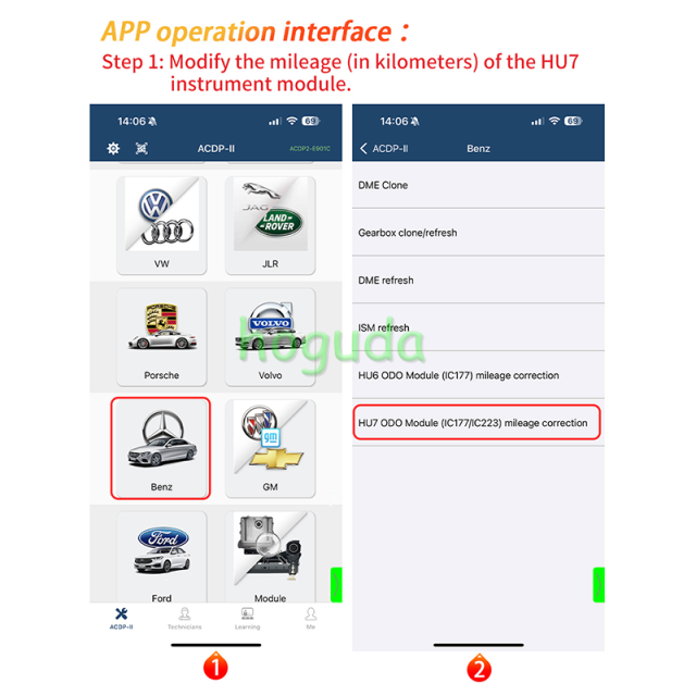 Yanhua ACDP Module 39 for MB HU7 Instrument Module mileage correction