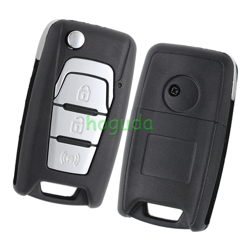 For Ssangyong Korando Actyon C200 3 button remote key with  433MHz ID60 Chip OEM PCB and AF key shell P/N: 87540-34100