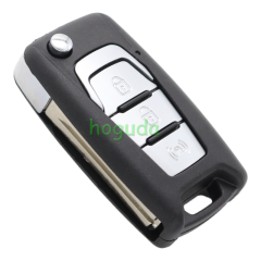 For Ssangyong Korando Actyon C200 3 button remote key with  433MHz ID60 Chip OEM PCB and AF key shell P/N: 87540-34100