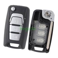 For Ssangyong Korando Actyon C200 3 button remote key with  433MHz ID60 Chip OEM PCB and AF key shell P/N: 87540-34100
